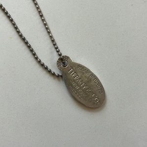 Tiffany & Co Dog Tag Necklace